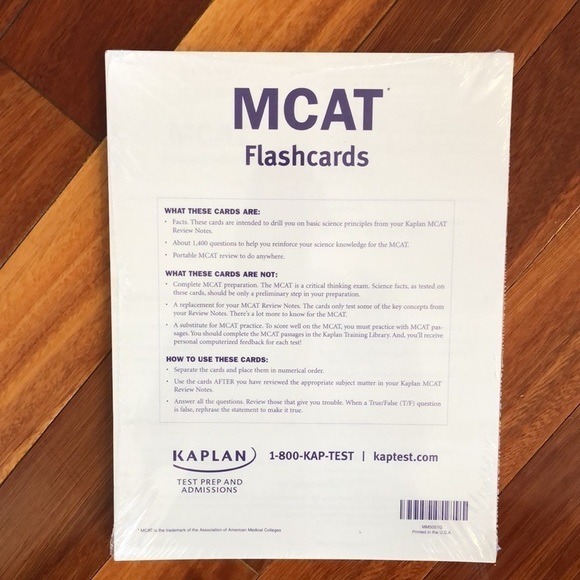 ⭐️KAPLAN MCAT Test Prep Books 6 books & sealed flash cards - Picture 5 of 9